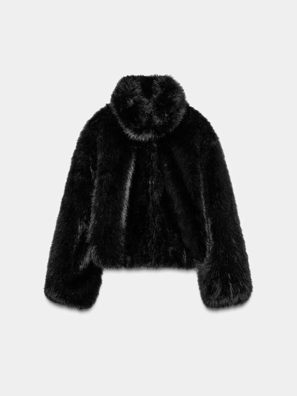 Zara faux fur short coat
